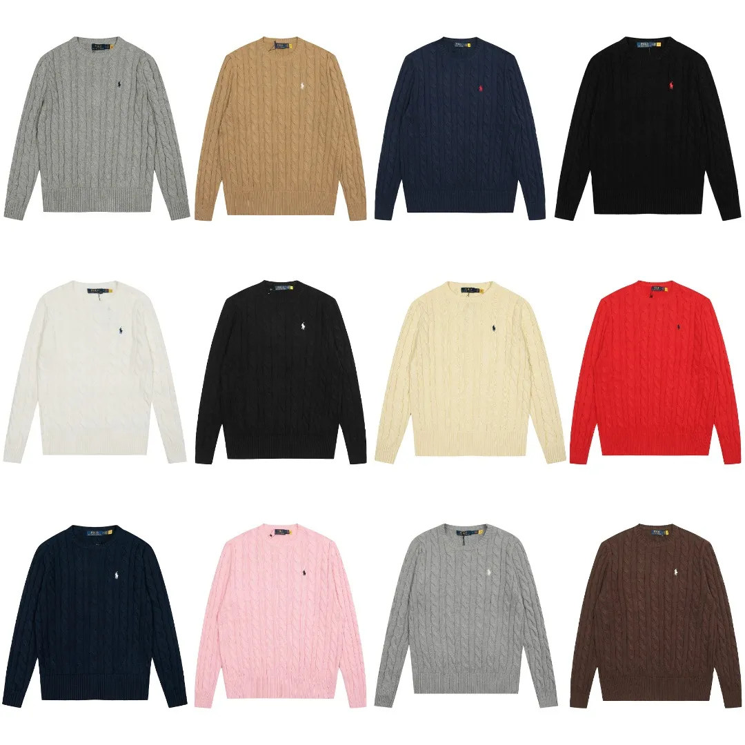 P200 RALPH LAUREN Ralph Lauren twelve-color classic small label embroidery round neck long-sleeved knitted sweater top, pure original high-density LOGO embroidery on the chest, original 1:1 customization of tag accessories. It is made of pure cotton yarn and multi-knitted, pure cotton is skin-friendly and comfortable, small braided round neck sweater with small label war horse embroidery🐎High quality. Follow the blogger to learn how to wear it! Let’s buy a Ralph Lauren cable sweater. It’s a super hard-to-find series after it became popular. It’s hard to find one on the official website. It’s simple and practical, has a lazy and loose feel, soft and delicate feel, and has a loose fit. Whether worn alone or layered, you can wear a simple one to create different styles of fashion!   Color: white, black, navy (white label), gray (white label), pink, red, khaki, blue, apricot, navy (red label), gray (black label), coffee Size: S M L XL